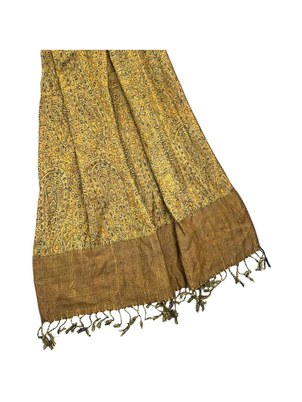 The Golden Paisley Scarf - Picture 3 of 6